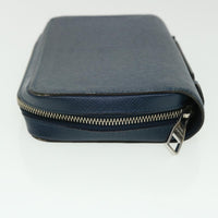 Louis Vuitton Zippy Xl Taiga Leather Navy Leather Wallets Accessory (Authentic Pre-Loved)