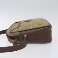 Burberry Nova Check Shoulder Bag Canvas And Leather Beige Canvas Shoulder Bag Bag (Authentic Pre-Loved)