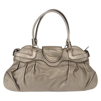 Salvatore Ferragamo Gancini Tote Leather Gold Leather Tote Bag Bag (Pre-Loved)