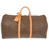 Louis Vuitton Louis Vuitton Keepall Bag Monogram Canvas Brown Canvas Travel Bag Bag (Pre-Loved)