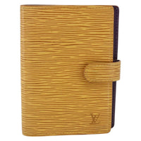 Louis Vuitton Agenda Cover Epi Leather Yellow Leather Wallets Accessory (Authentic Pre-Loved)