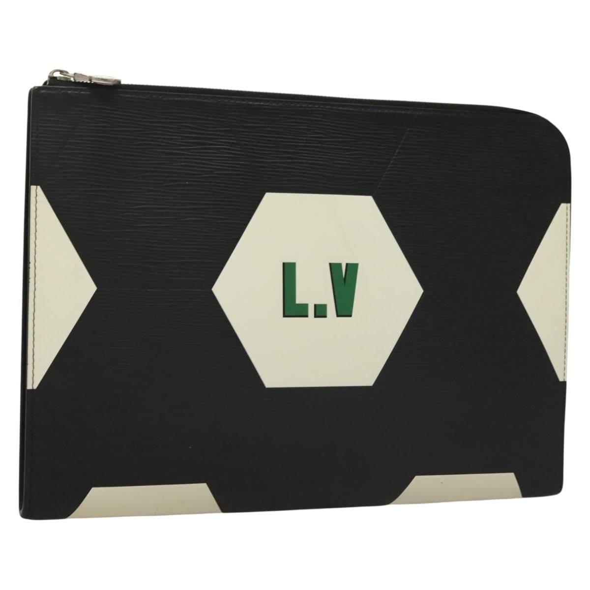 Louis Vuitton Pochette Jour Limited Edition Fifa World Cup Epi Leather Black Leather Clutche & Pouche Bag (Pre-Loved)