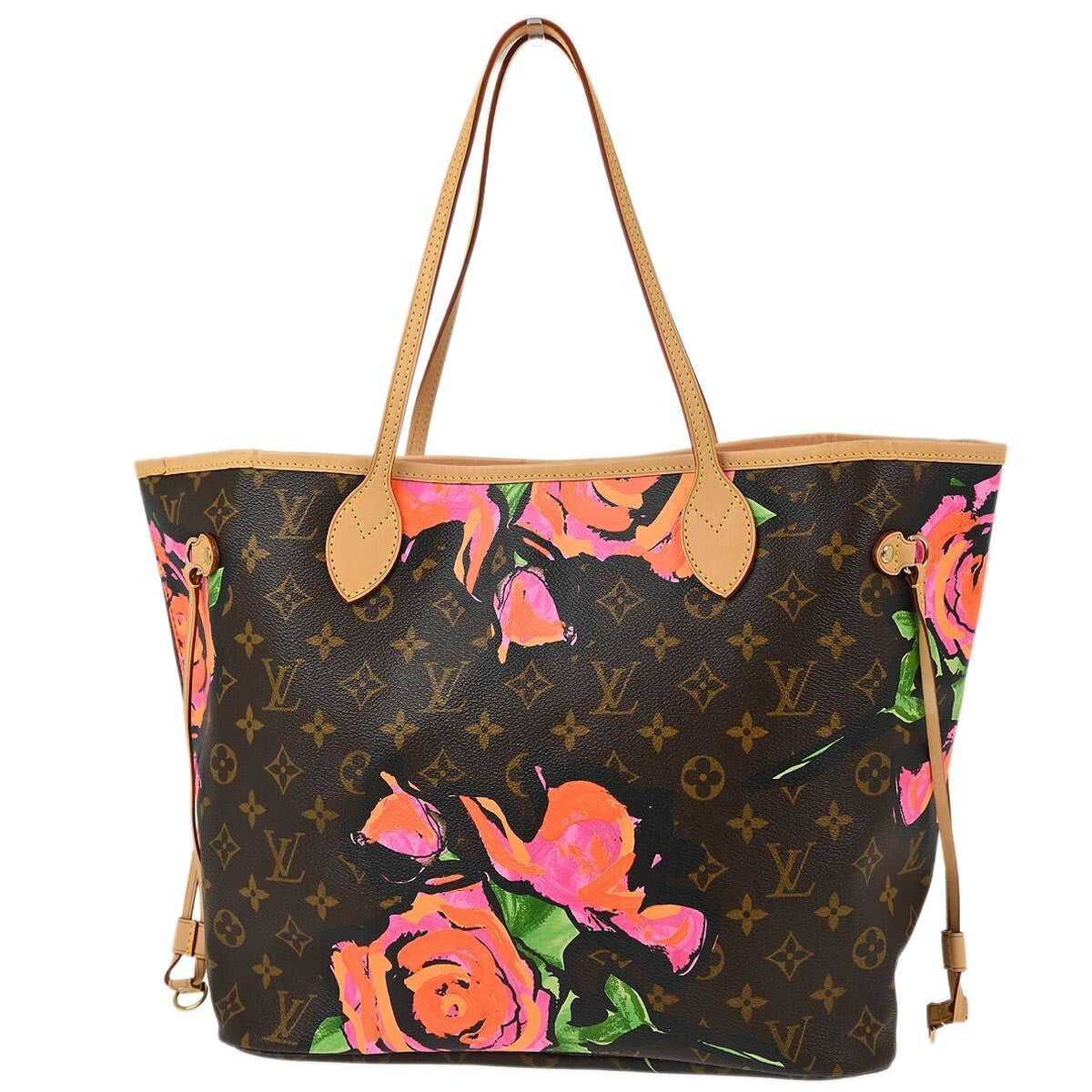 Louis Vuitton Neverfull Nm Tote Limited Edition Printed Canvas Brown Canvas Tote Bag Bag (Authentic Pre-Loved)