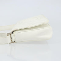 Chanel Vintage Timeless Cc Adjustable Shoulder Bag Quilted Calfskin White Leather Shoulder Bag Bag (Authentic Pre-Loved)