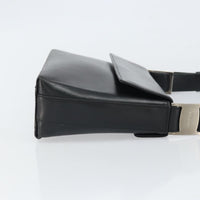 Salvatore Ferragamo Vala Shoulder Bag Leather Black Leather Shoulder Bag Bag (Authentic Pre-Loved)
