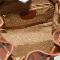 Gucci Vintage Bamboo Backpack Leather Brown Leather Backpack Bag (Authentic Pre-Loved)