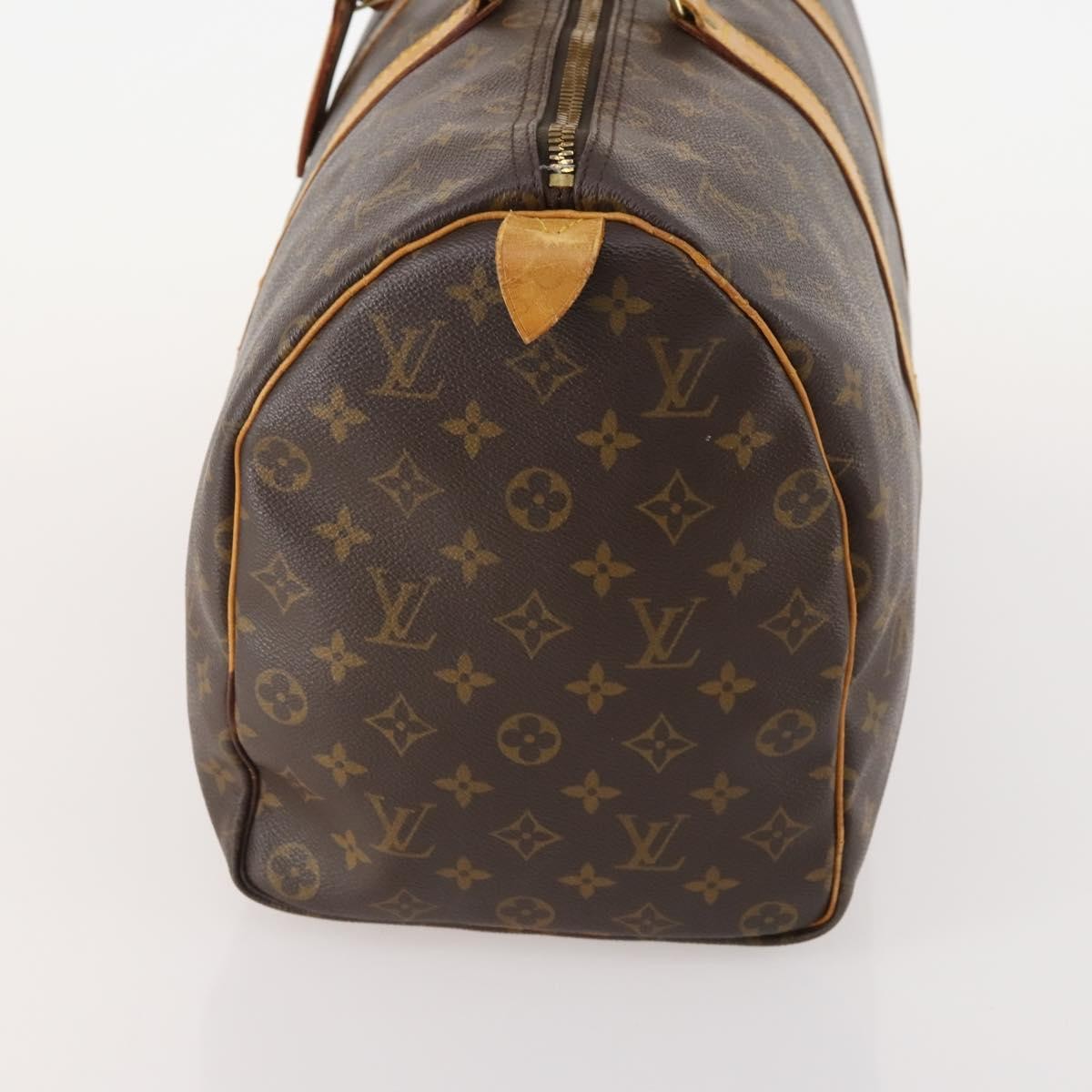 Louis Vuitton Keepall Bag Monogram Canvas Brown Canvas Travel Bag Bag (Authentic Pre-Loved)