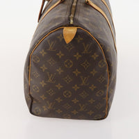 Louis Vuitton Keepall Bag Monogram Canvas Brown Canvas Travel Bag Bag (Authentic Pre-Loved)