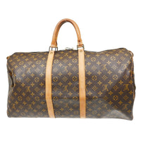Louis Vuitton Louis Vuitton Keepall Bag Monogram Canvas Brown Canvas Travel Bag Bag (Pre-Loved)