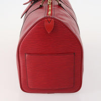 Louis Vuitton Keepall Bag Epi Leather Red Leather Travel Bag Bag (Authentic Pre-Loved)