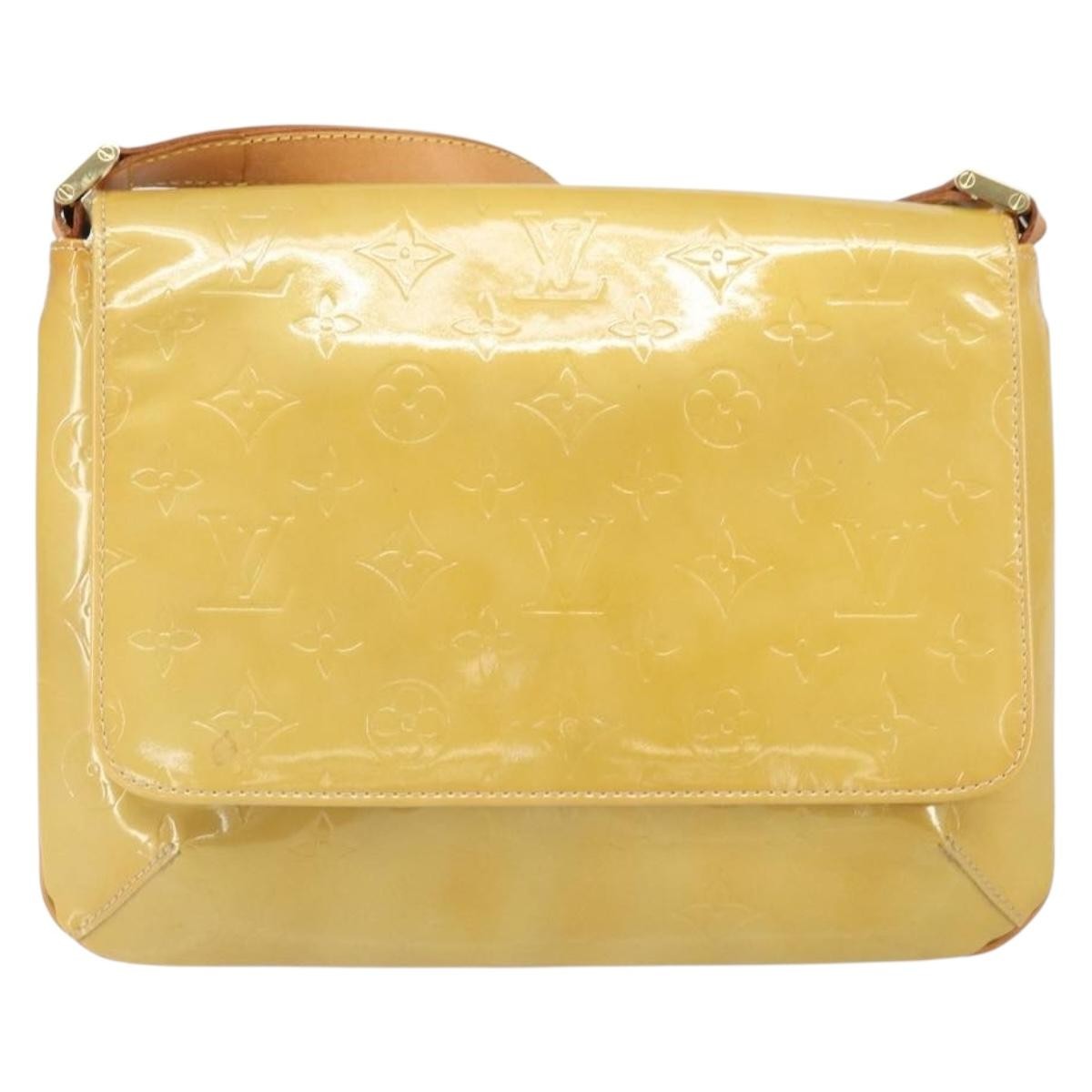 Louis Vuitton Thompson Street Handbag Monogram Vernis Beige Patent_Leather Shoulder Bag Bag (Pre-Loved)