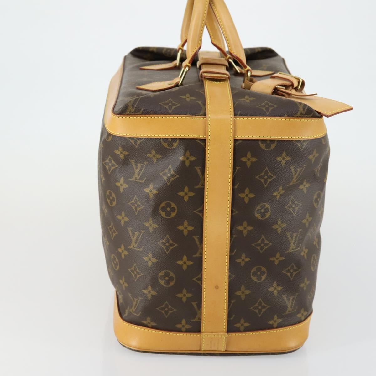 Louis Vuitton Cruiser Handbag Monogram Canvas Brown Canvas Travel Bag Bag (Pre-Loved)