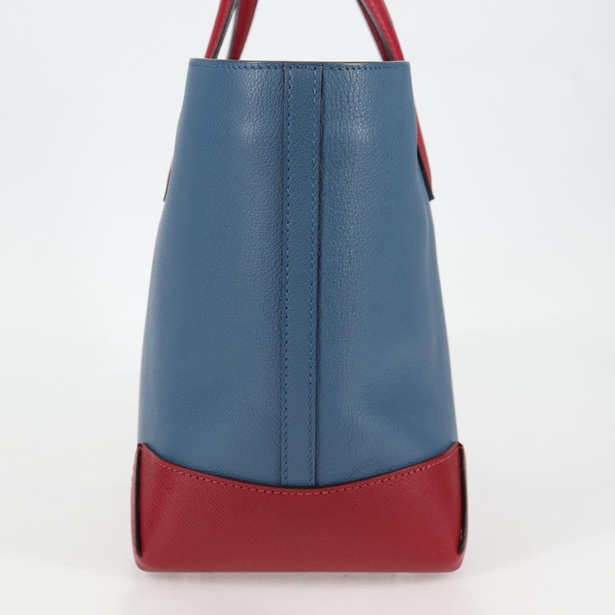 Hermes Maxibox Cabas Evercolor With Epsom Blue Leather Bag (Authentic Pre-Loved)