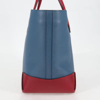 Hermes Maxibox Cabas Evercolor With Epsom Blue Leather Bag (Authentic Pre-Loved)