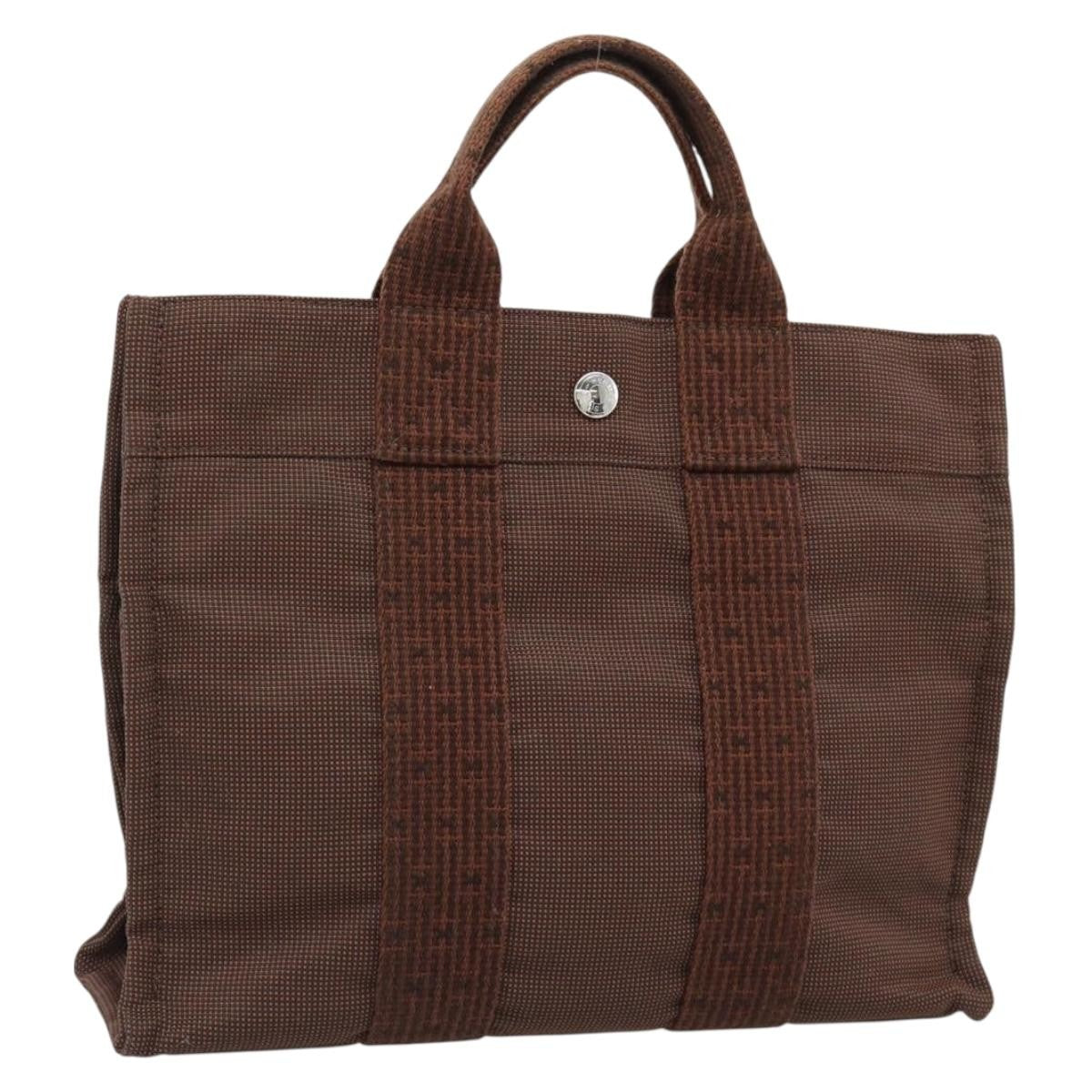 Hermes Fourre-Tout Herline Fourre-Tout Herline Brown Canvas Tote Bag Bag (Pre-Loved)