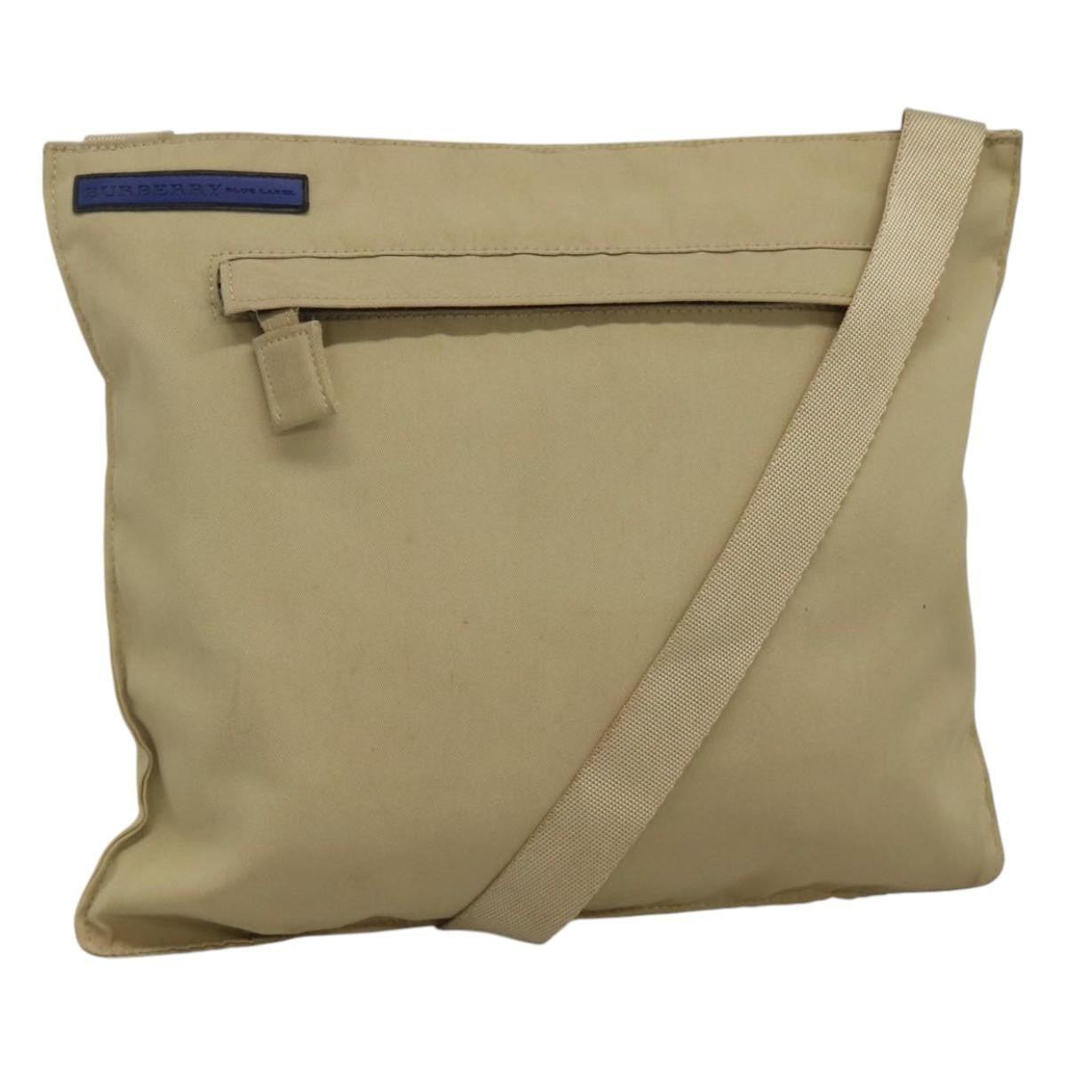 Burberry Blue Label Shoulder Bag Nylon Beige Nylon Shoulder Bag Bag (Pre-Loved)