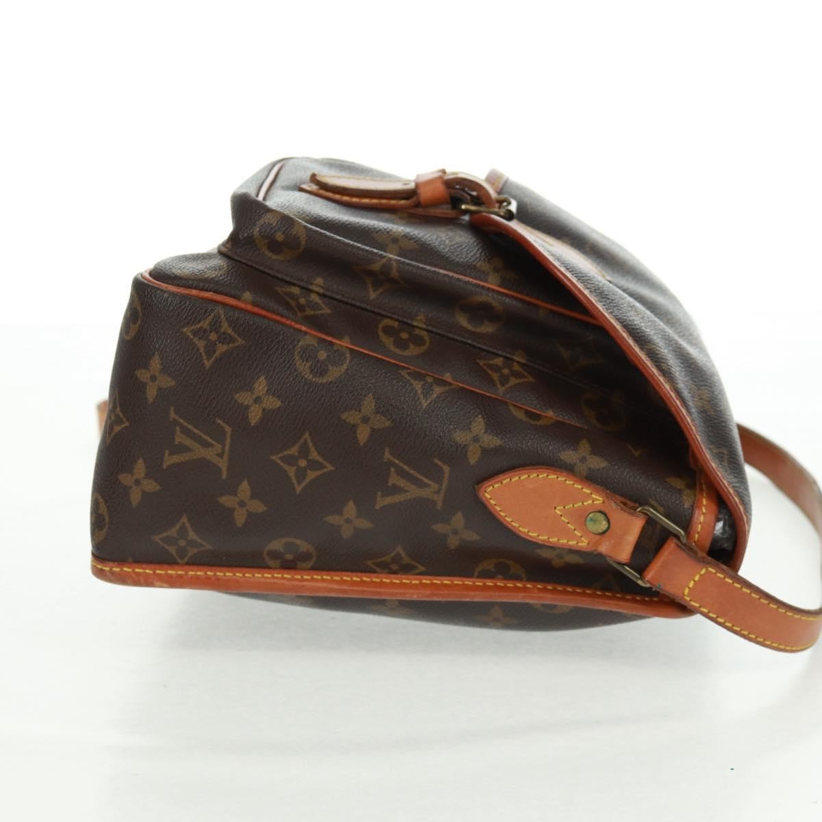 Louis Vuitton Sac Gibeciere Messenger Bag Monogram Canvas Brown Canvas Shoulder Bag Bag (Pre-Loved)
