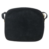 Salvatore Ferragamo Vala Shoulder Bag Suede Navy Suede Shoulder Bag Bag (Pre-Loved)