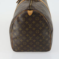 Louis Vuitton Keepall Bag Monogram Canvas Brown Canvas Travel Bag Bag (Authentic Pre-Loved)