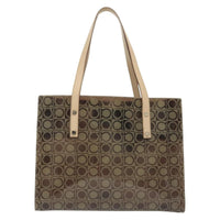 Salvatore Ferragamo Salvatore Ferragamo Gancini Tote Vinyl Brown Synthetic Tote Bag Bag (Pre-Loved)