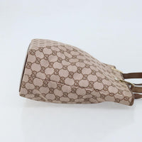 Gucci Vintage Bucket Shopping Tote Gg Canvas Brown Canvas Tote Bag Bag (Authentic Pre-Loved)