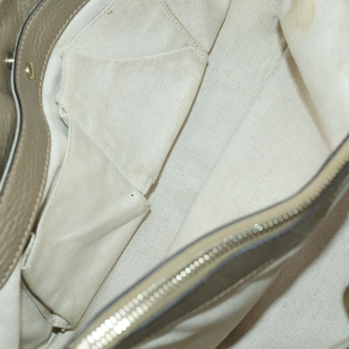 Gucci Bamboo Shopper Tote Leather Beige Leather Tote Bag Bag (Pre-Loved)