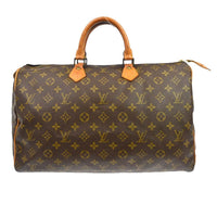 Louis Vuitton Speedy Handbag Monogram Canvas Brown Canvas Handbag (Authentic Pre-Loved)