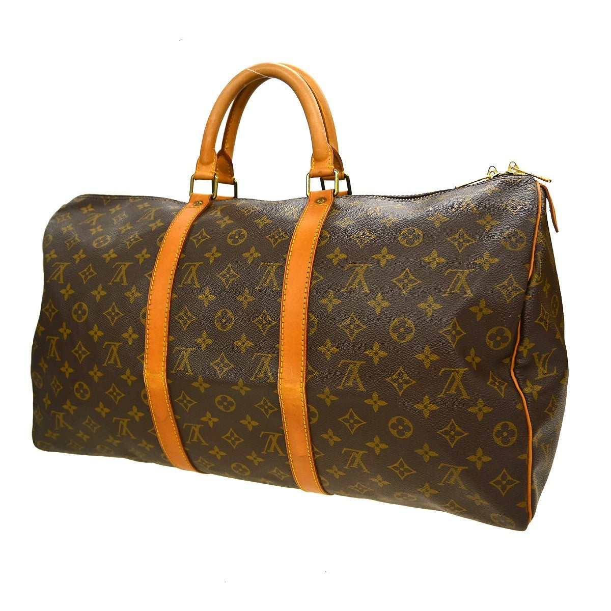 Louis Vuitton Louis Vuitton Keepall Bag Monogram Canvas Brown Canvas Travel Bag Bag (Pre-Loved)