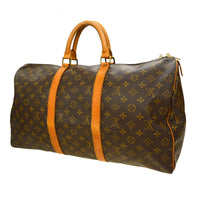 Louis Vuitton Louis Vuitton Keepall Bag Monogram Canvas Brown Canvas Travel Bag Bag (Pre-Loved)