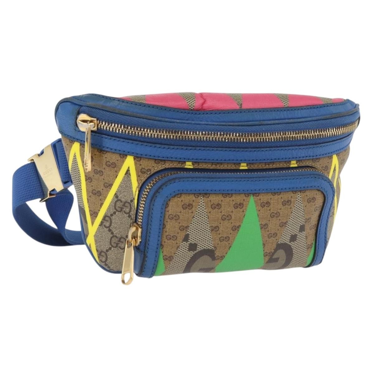 Gucci Gg Supreme Belt Bag Gg Coated Canvas And Leather Multicolour Pvc Crossbody Bag Bag (Authentic Pre-Loved)