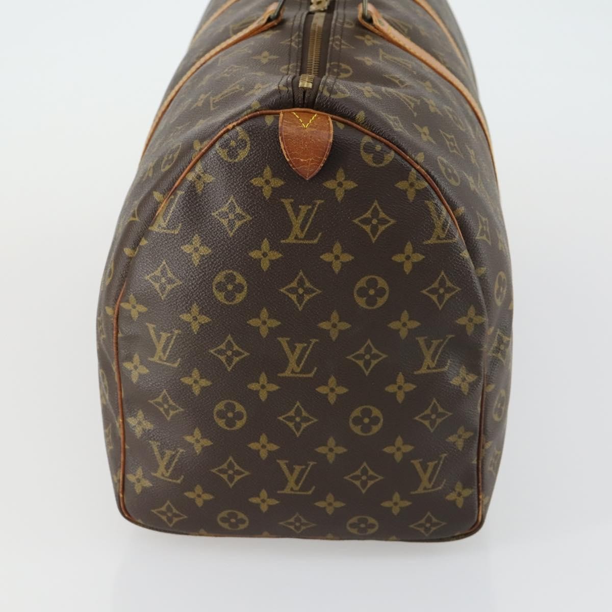 Louis Vuitton Keepall Bag Monogram Canvas Brown Canvas Travel Bag Bag (Authentic Pre-Loved)