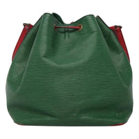 Louis Vuitton Bicolor Petit Noe Handbag Epi Leather Green Leather Shoulder Bag Bag (Authentic Pre-Loved)