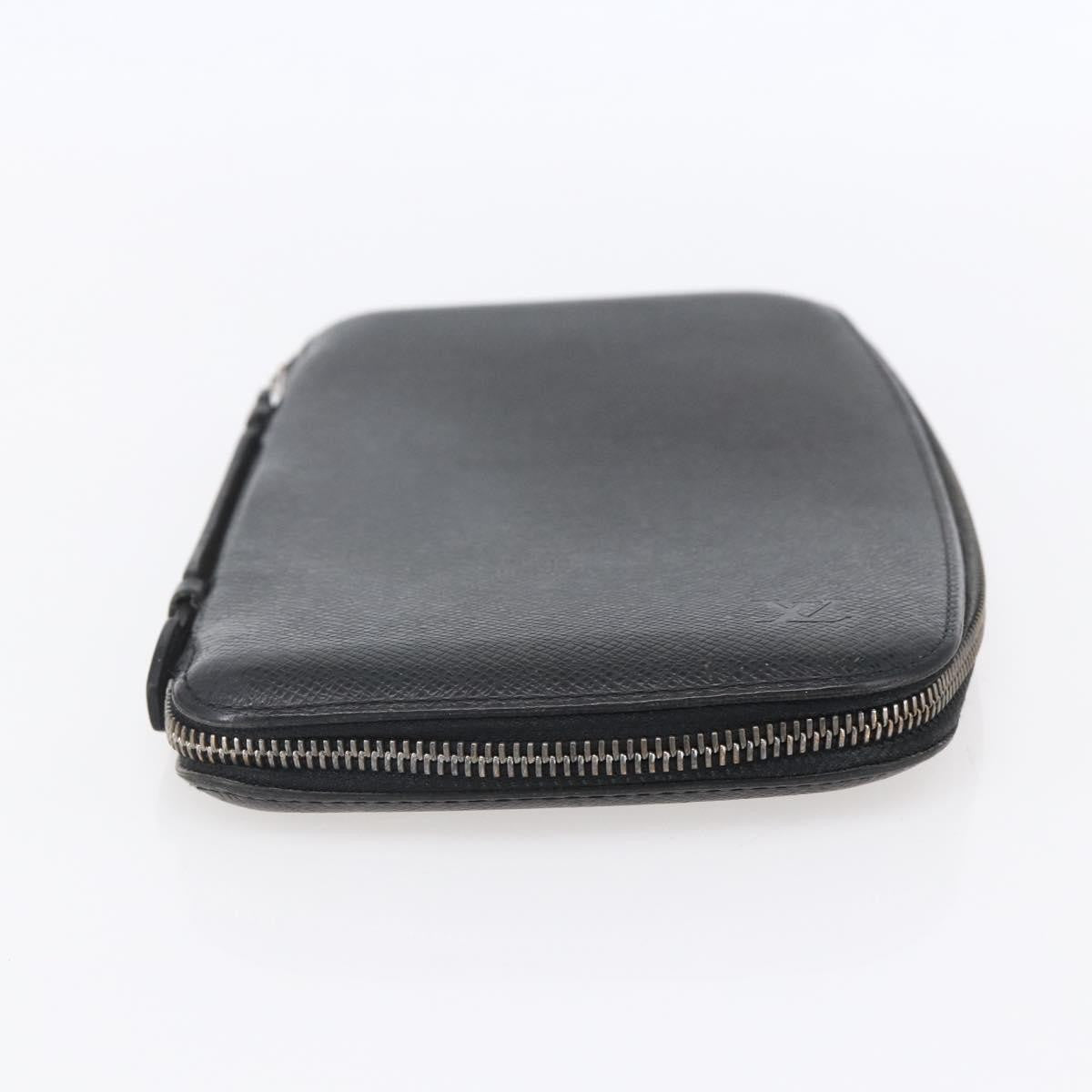 Louis Vuitton Organizer De Voyage Travel Wallet Leather Black Leather Wallets Accessory (Authentic Pre-Loved)