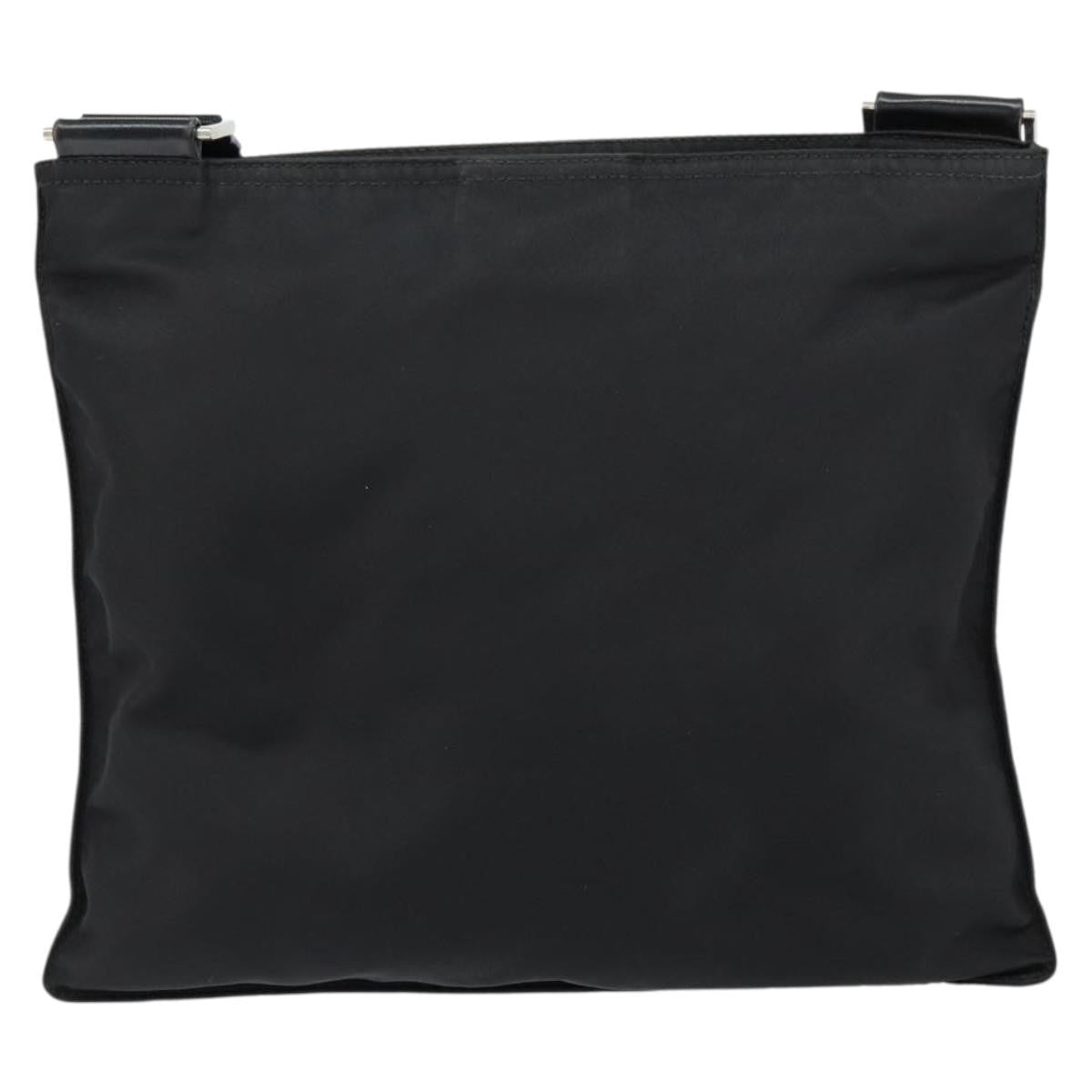 Prada Prada Front Pocket Messenger Bag Tessuto Black Nylon Shoulder Bag Bag (Pre-Loved)