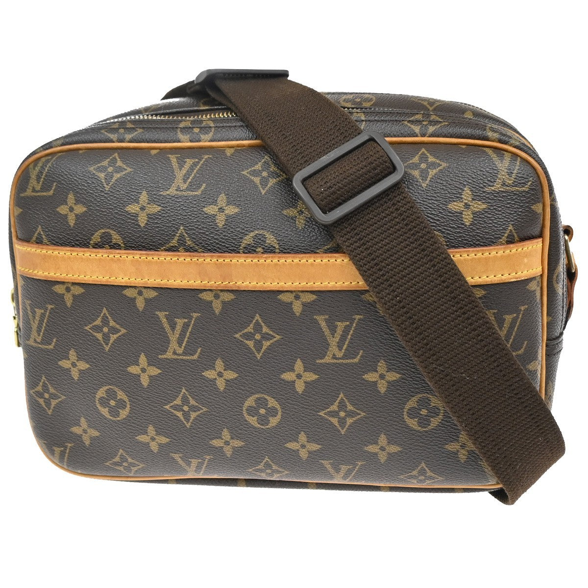 Louis Vuitton Reporter Bag Monogram Canvas Brown Canvas Shoulder Bag Bag (Pre-Loved)