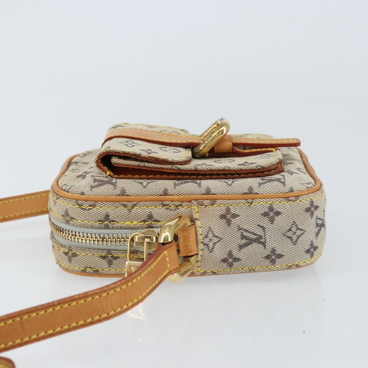 Louis Vuitton Juliette Crossbody Bag Mini Lin Blue Canvas Shoulder Bag Bag (Authentic Pre-Loved)