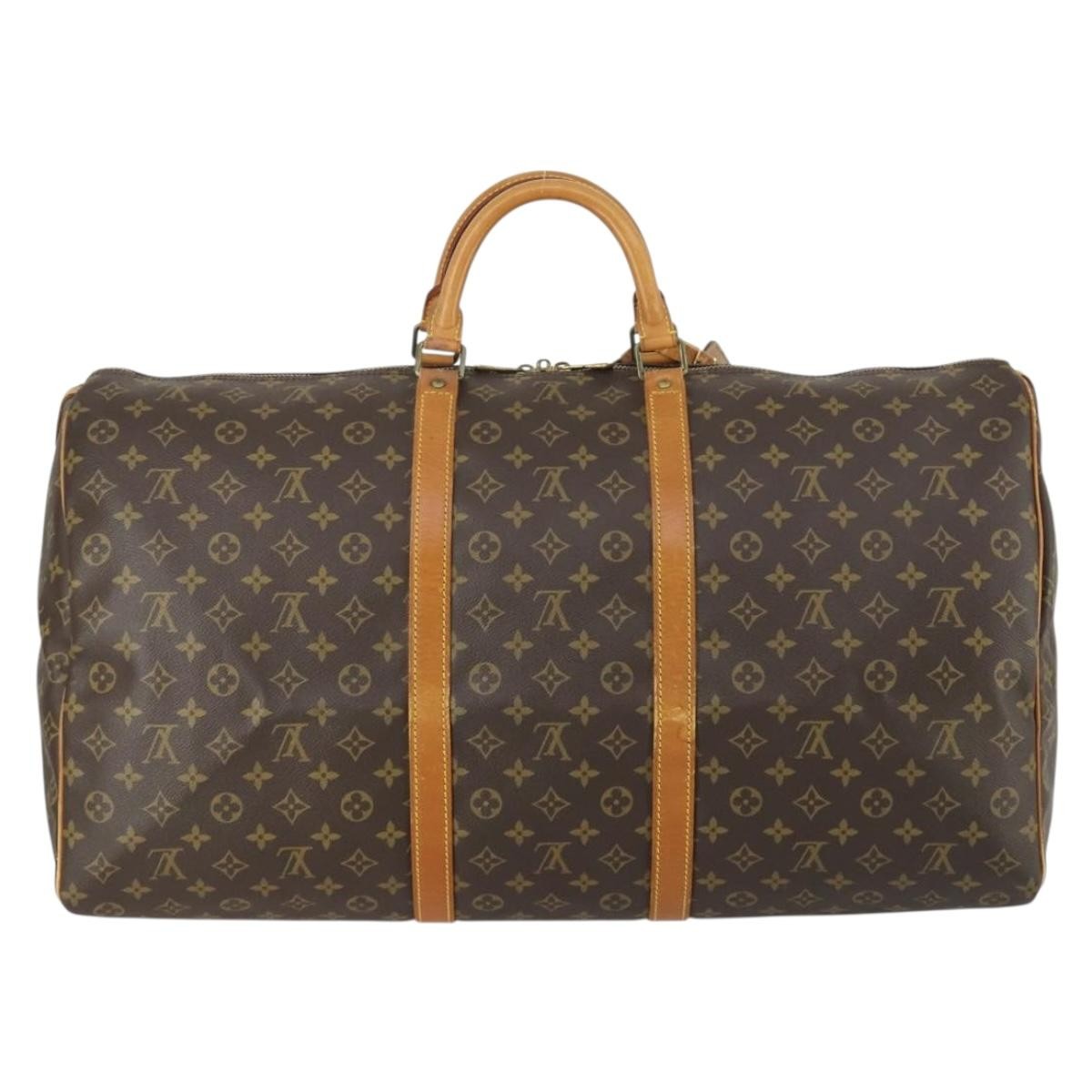Louis Vuitton Louis Vuitton Keepall Bag Monogram Canvas Brown Canvas Travel Bag Bag (Pre-Loved)