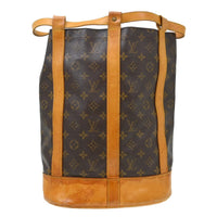 Louis Vuitton Randonnee Backpack Monogram Canvas Brown Canvas Backpack Bag (Authentic Pre-Loved)