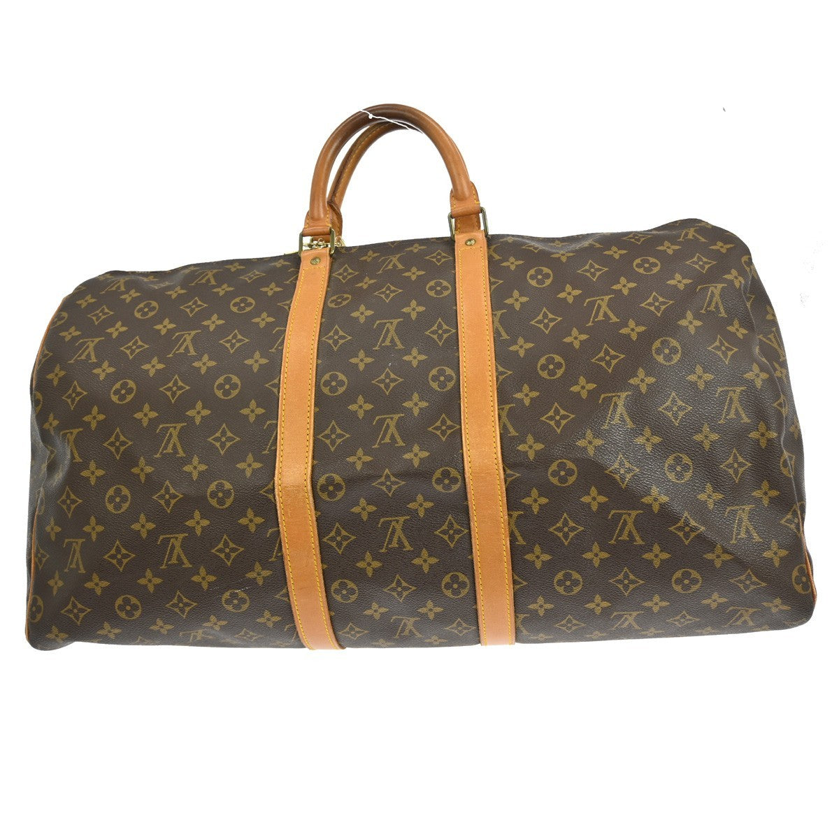 Louis Vuitton Keepall Bag Monogram Canvas Brown Canvas Travel Bag Bag (Authentic Pre-Loved)