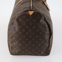 Louis Vuitton Keepall Bag Monogram Canvas Brown Canvas Travel Bag Bag (Authentic Pre-Loved)