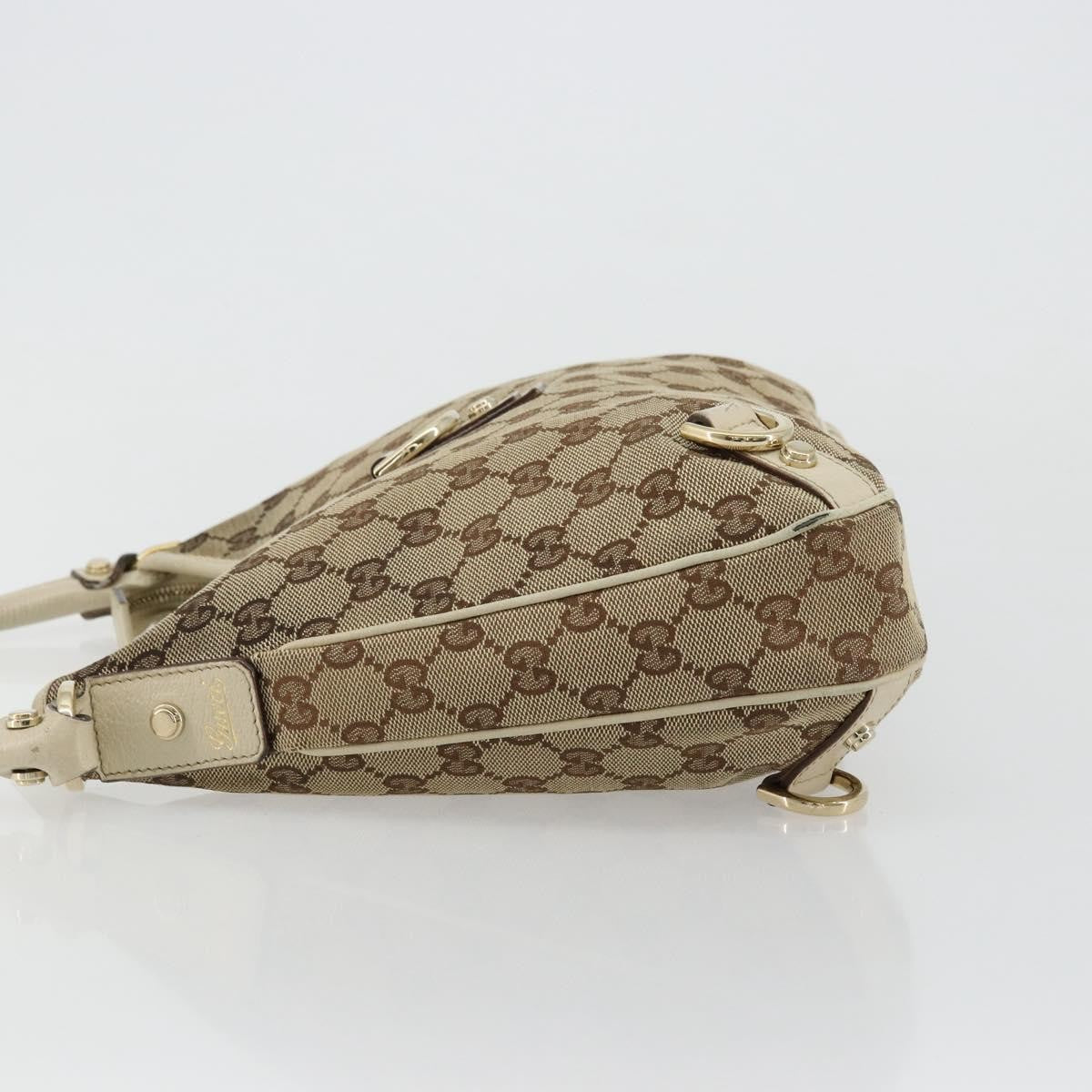 Gucci Abbey Shoulder Bag Gg Canvas Beige Canvas Shoulder Bag Bag (Pre-Loved)