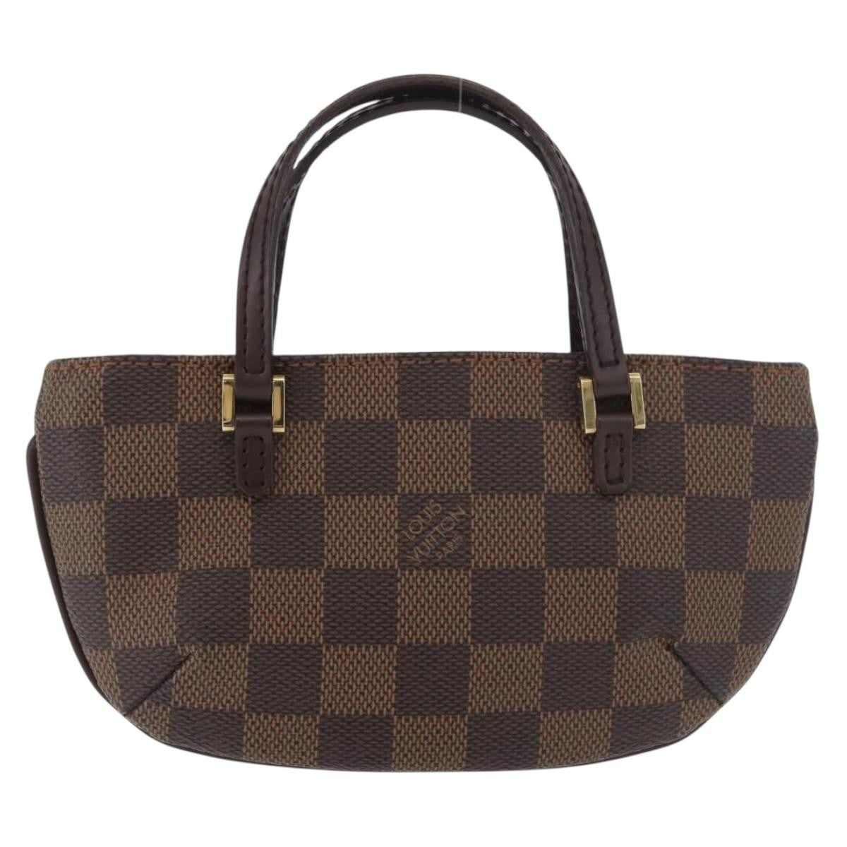 Louis Vuitton Manosque Pochette Damier Brown Canvas Clutche & Pouche Bag (Authentic Pre-Loved)