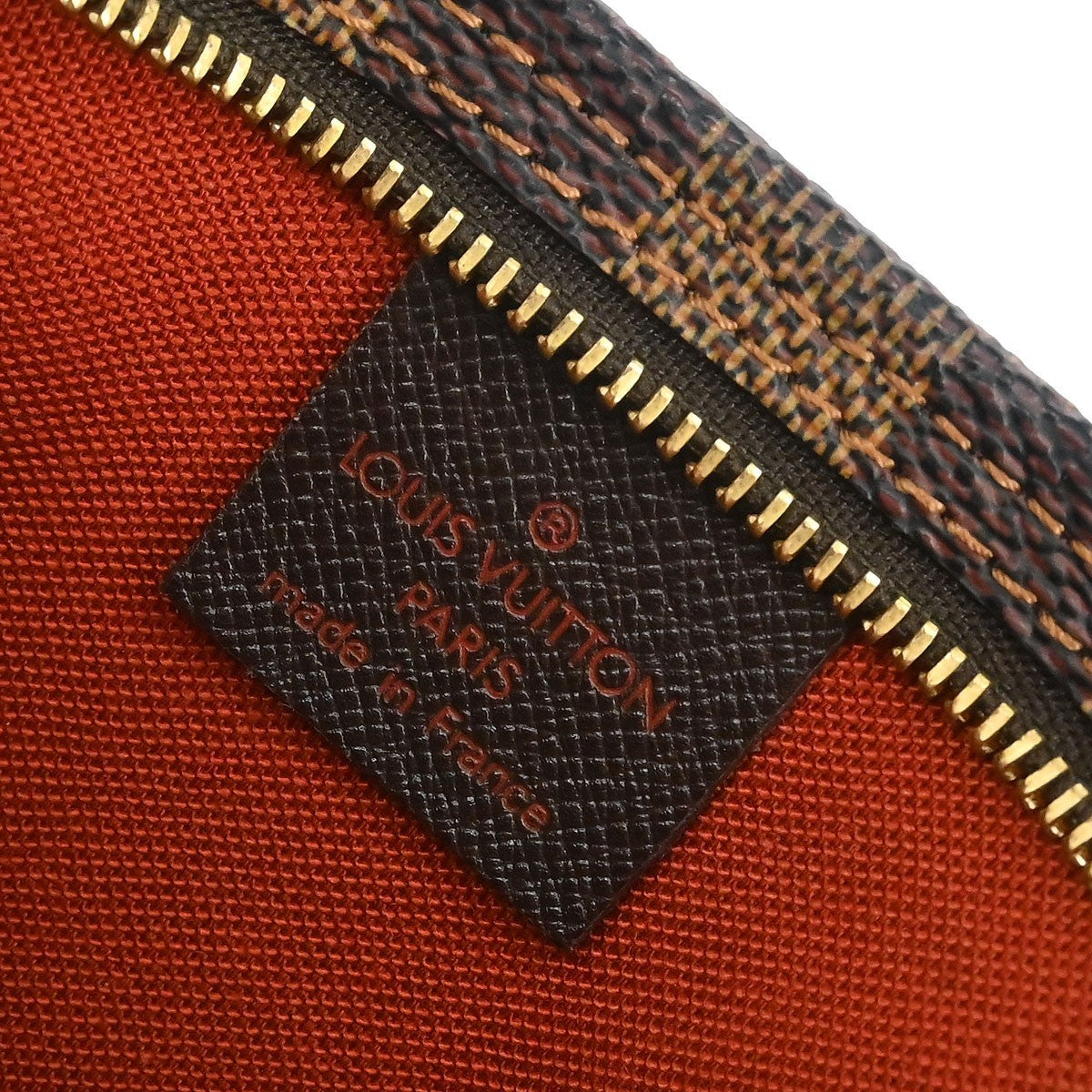 Louis Vuitton Trousse Make Up Bag Damier Canvas Brown Canvas Clutche & Pouche Bag (Authentic Pre-Loved)