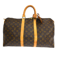 Louis Vuitton Louis Vuitton Keepall Bag Monogram Canvas Brown Canvas Travel Bag Bag (Authentic Pre-Loved)