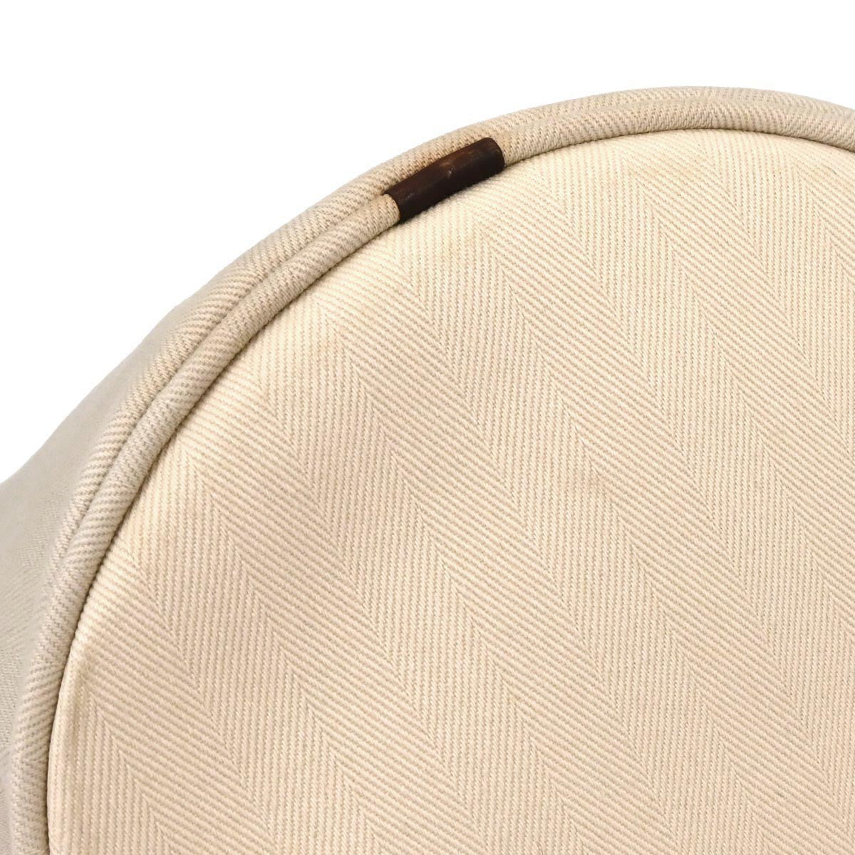 Hermes Grooming Handbag Canvas Beige Canvas Shoulder Bag Bag (Pre-Loved)