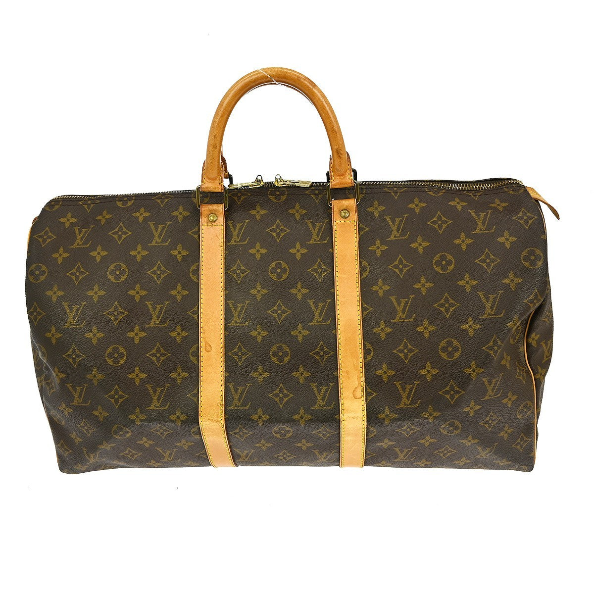 Louis Vuitton Louis Vuitton Keepall Bag Monogram Canvas Brown Canvas Travel Bag Bag (Pre-Loved)