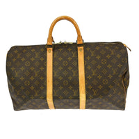 Louis Vuitton Louis Vuitton Keepall Bag Monogram Canvas Brown Canvas Travel Bag Bag (Pre-Loved)