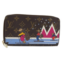 Louis Vuitton Zippy Wallet Canvas Brown Canvas Wallets Accessory (Authentic Pre-Loved)