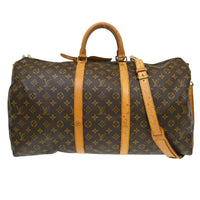 Louis Vuitton Louis Vuitton Keepall Bandouliere Bag Monogram Canvas Brown Canvas Travel Bag Bag (Pre-Loved)
