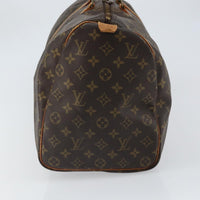 Louis Vuitton Keepall Bag Monogram Canvas Brown Canvas Travel Bag Bag (Authentic Pre-Loved)